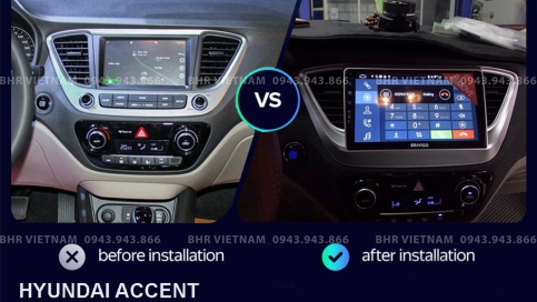 Màn hình DVD Android xe Hyundai Accent 2017 - 2020 | Bravigo Air 2